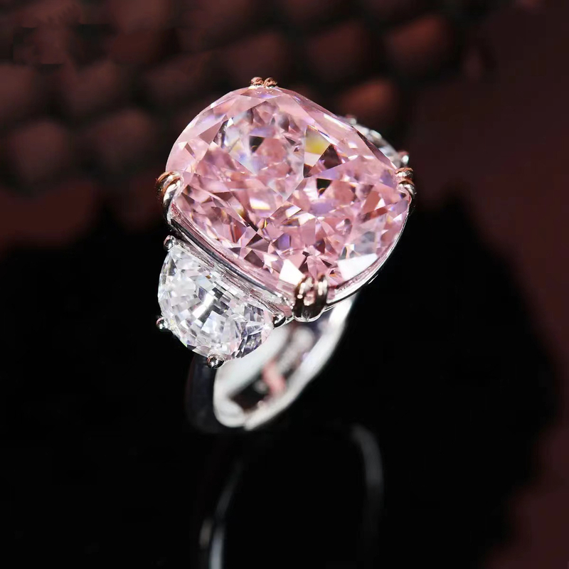 Cherry Blossom Pink Crystal Gemstone Ring RTB056