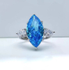 Topa Blue Marquise Gemstone Ring RTB059