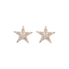 Shiny Stars Cz Decorated 14k Gold Plated Low MOQ
