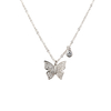 In-stock Cubic Zirconia Butterfly Pendant Necklace