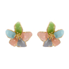 In-stock Multicolor Enamel Floral Earrings