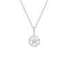 Blossom Charm Necklace with Cz