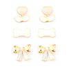 In-stock 3-pair Suits Cz Earrings$2.03~2.5