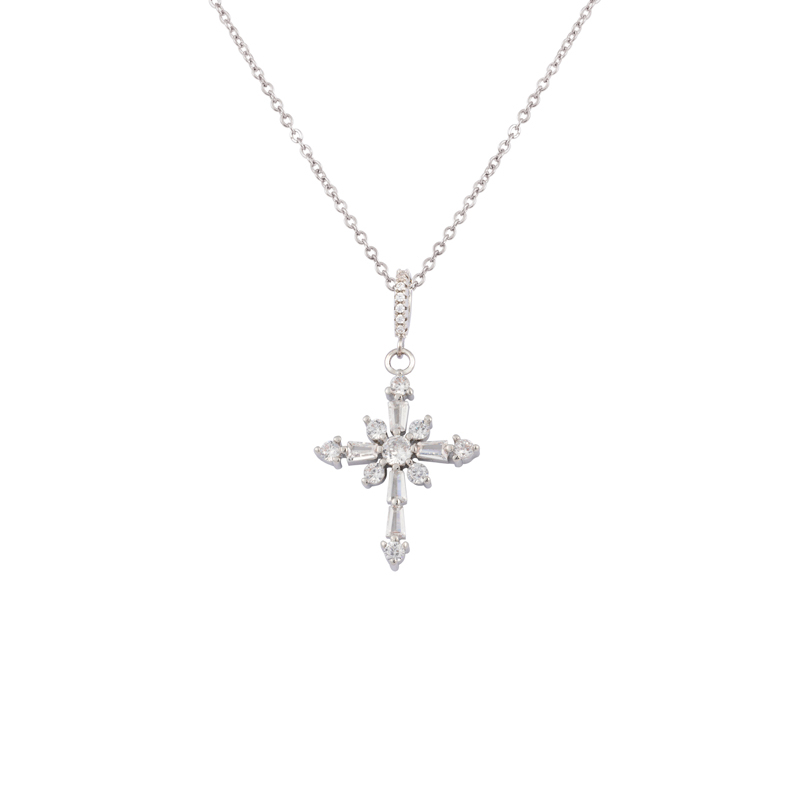 Basic Cross Charm Necklace 