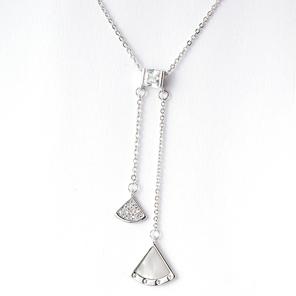 Fanshaped Charm Necklace