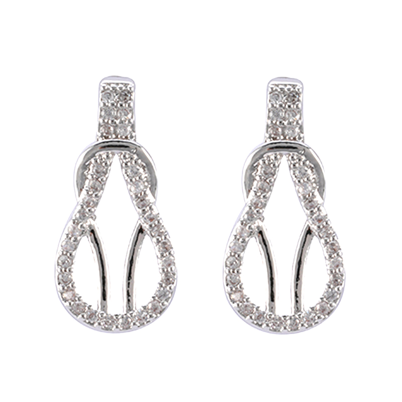 Bulb Cubic Zirconia Earrings in Stock