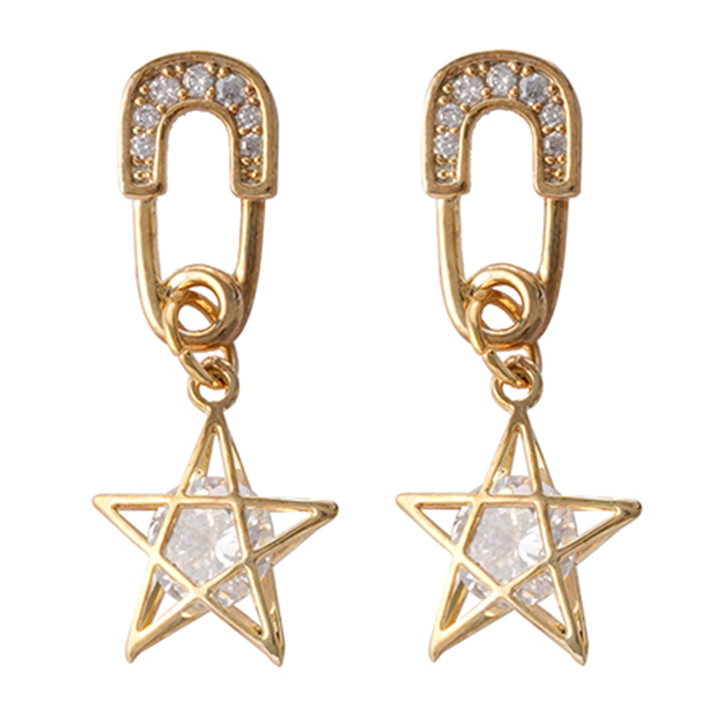 Clip Star Drop Earrings $1.6