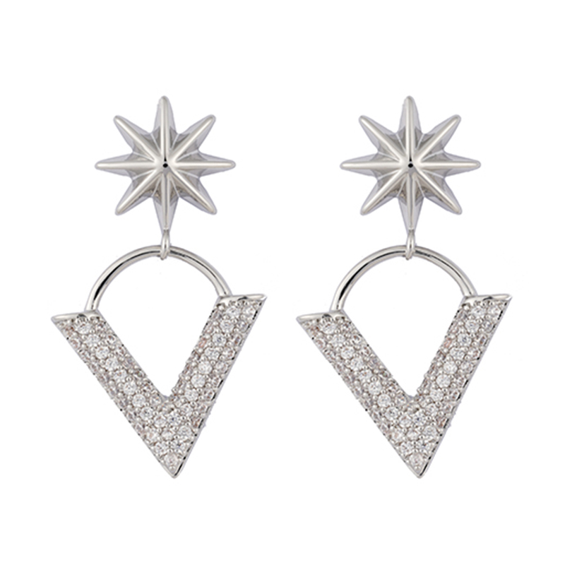 Fashion star drop Earrings   