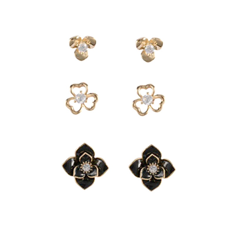 In-stock Multi-piece Enamel Cz Earrings$2.09~2.5