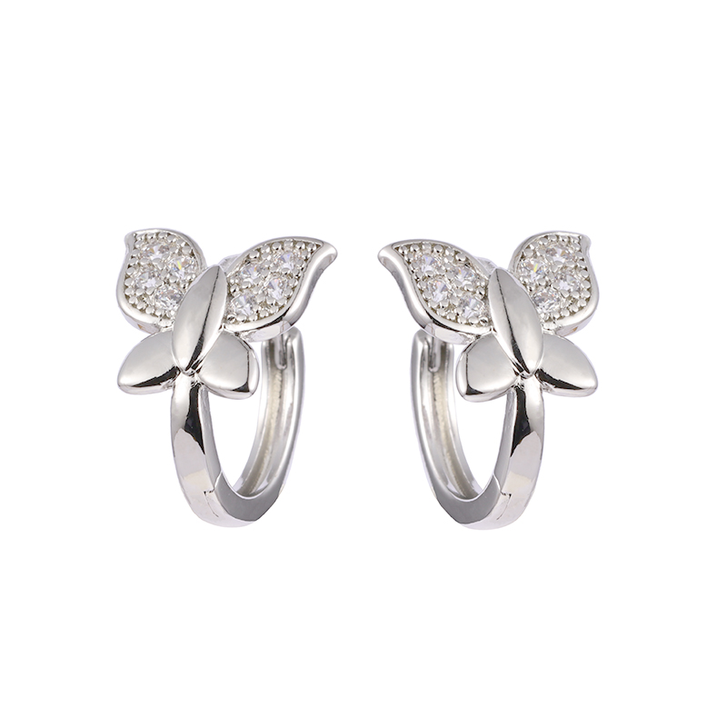 Butterfly Hoop Earrings in Stock $0.5-1.0