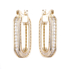 Square Edge Hoop Earrings Wholesale $3.0-3.5