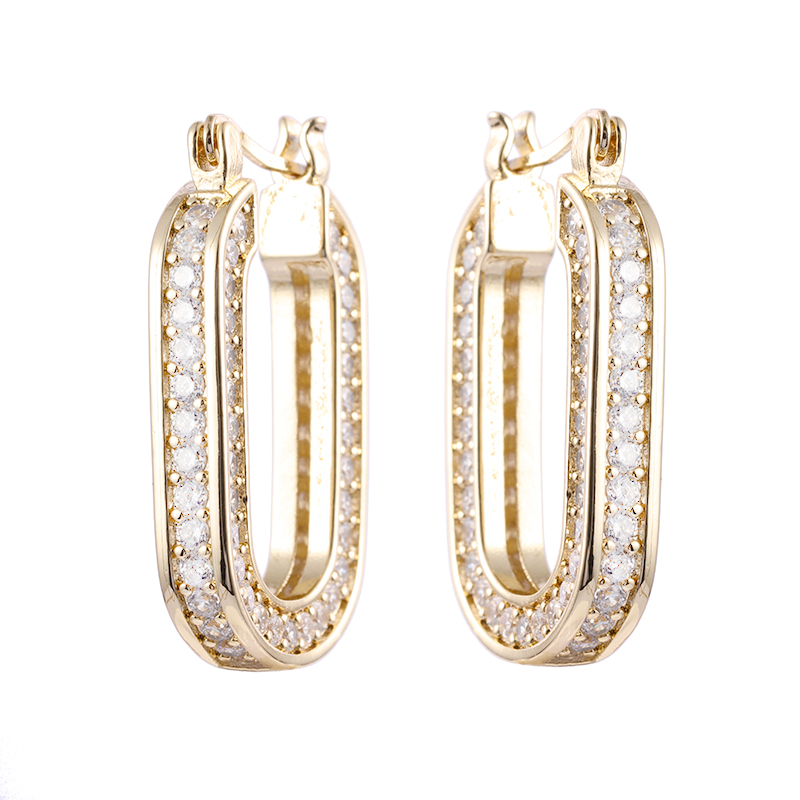 Square Edge Hoop Earrings Wholesale $3.0-3.5