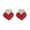 In-stock Red Heart Errings$1.5~2.0