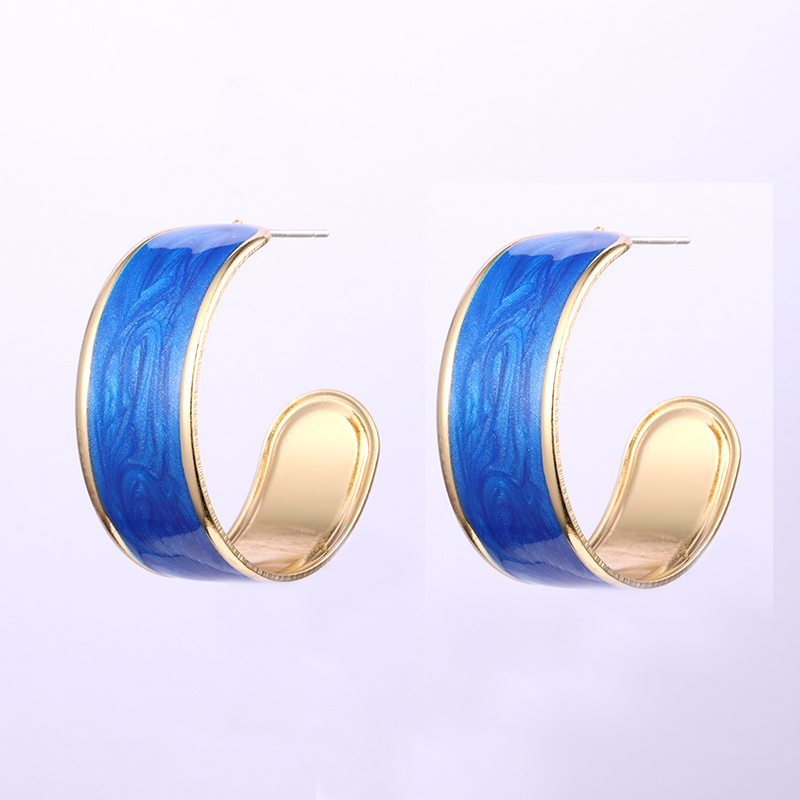 Blue Epoxy Earrings$0.8~1.3