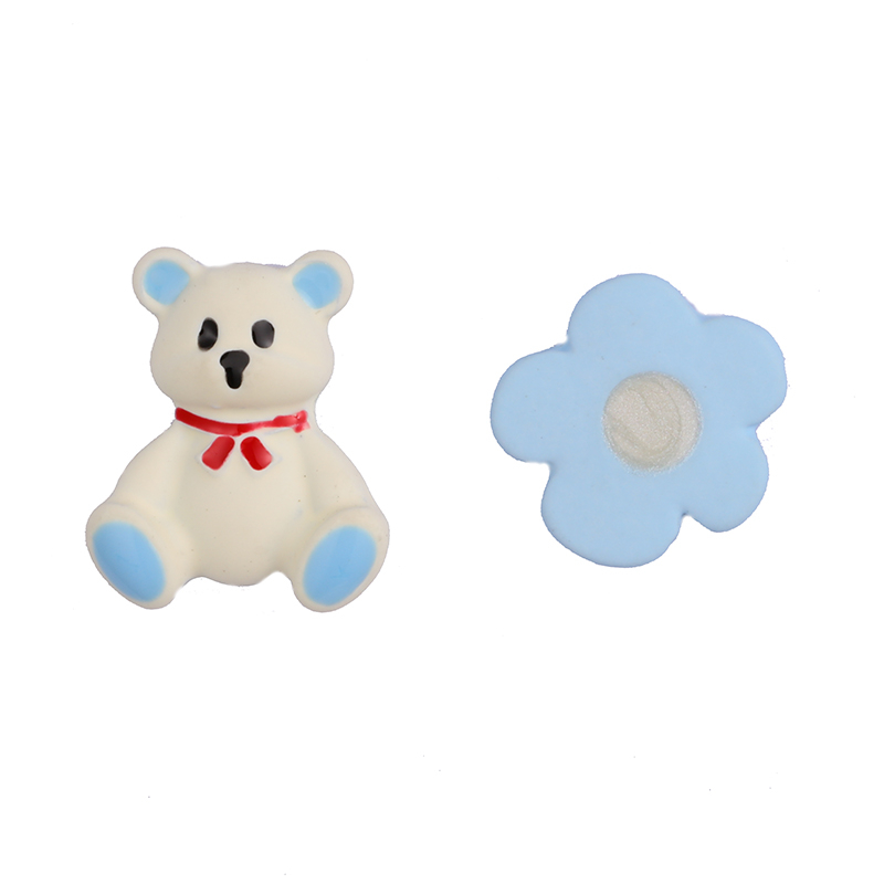 Cartoon Bear And Flower Multi-color Earrings$0.5~1.0