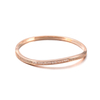 Rose Gold Plated Curved Bangle$5.7-$6.2