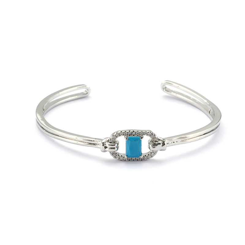 Fashion styles open Bangle with gemstone $3.8-$4.4