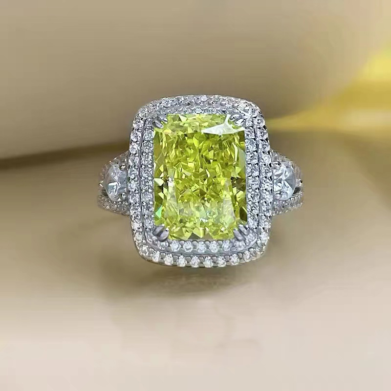 Super Bling Olive Green Gemstone Ring RTB069