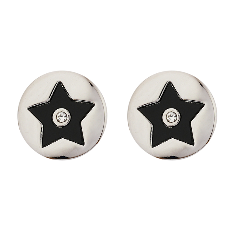 DIY Black Star Studs in stock E0057-1