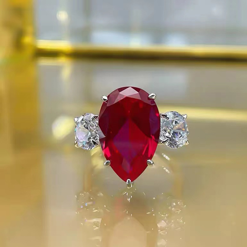 Red Big Gemstone Ring RTB100