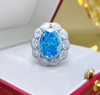 Fashion Blue Gemstone Ring RTB057