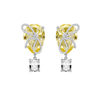 New Style Stud Earrings With Yellow Stone ETB044