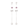 In-stock 3-pair Suits Cz Earrings$2.72~3.2