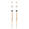 Multi-piece set of star cz earrings$2.81~3.3