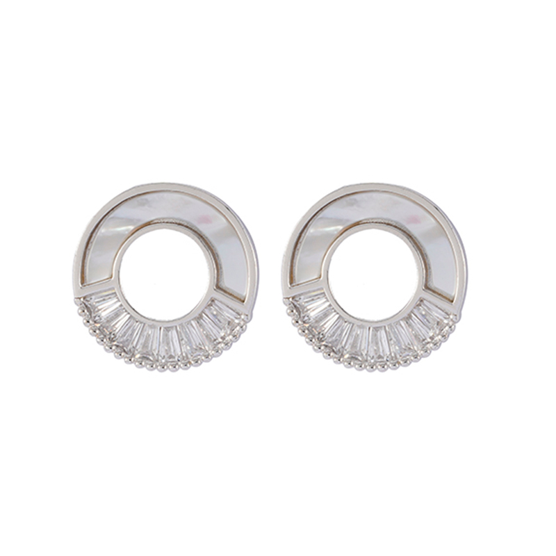 In-stock Radiant Mother Shell Earrings Studs $1.4-$1.7