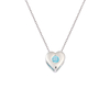 Blue Rhinestone Charm Necklace