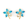 Blue Marquise Zirconia Earrings