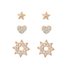 In-stock 3-pair Suits Cz Earrings$2.02~2.5
