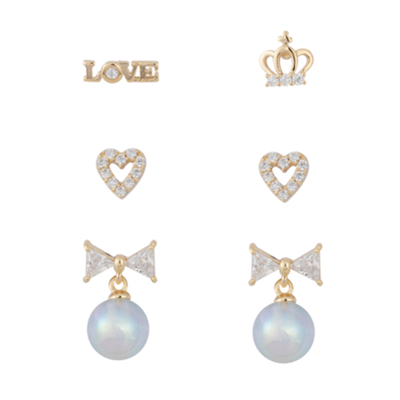 In-stock Multi-piece Set Cz Earrings$2.4~2.9