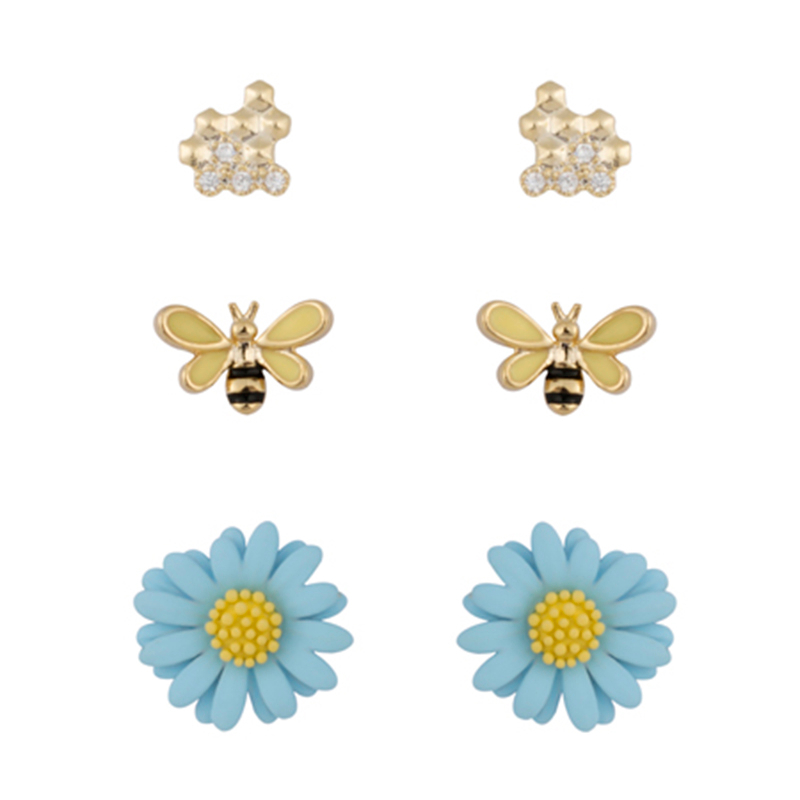 Multi-piece Set Bee And Flower Earrings$2.07~2.5
