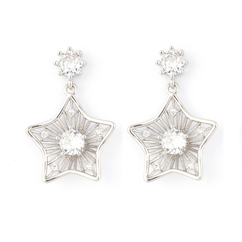 In-stock Star Cz Earrings $1.5-$2.0