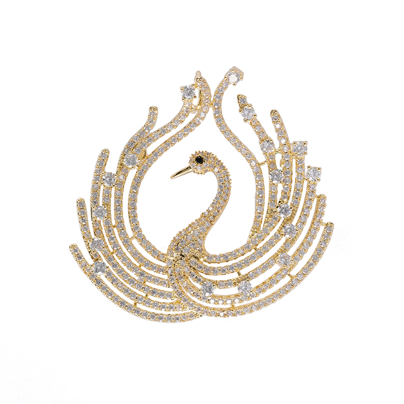 Cubic Zircon Phoenix Brooch $8.0-8.5