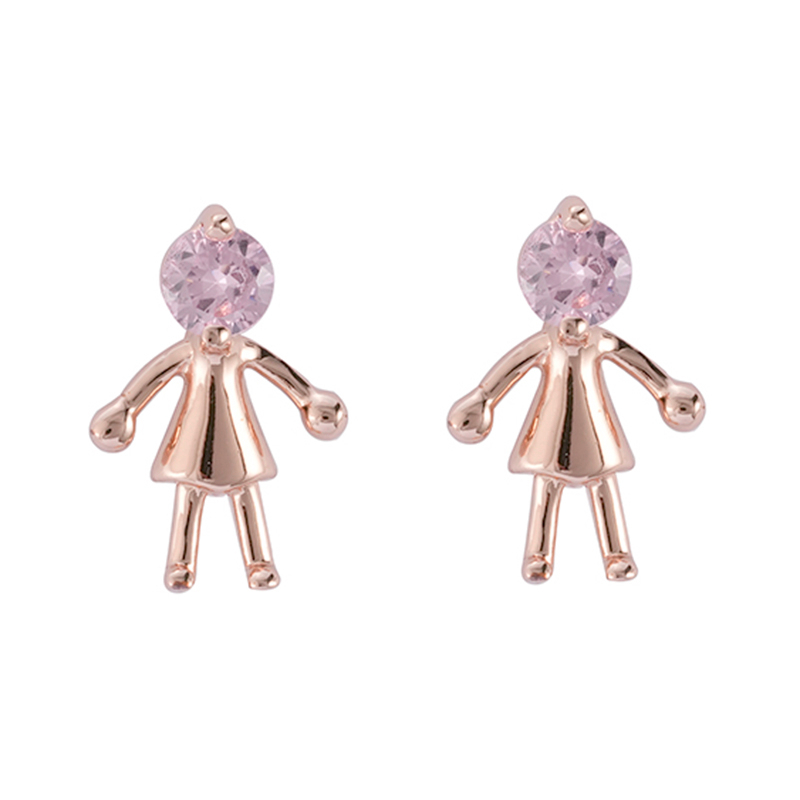  in-stock Small skirt cz earrings
