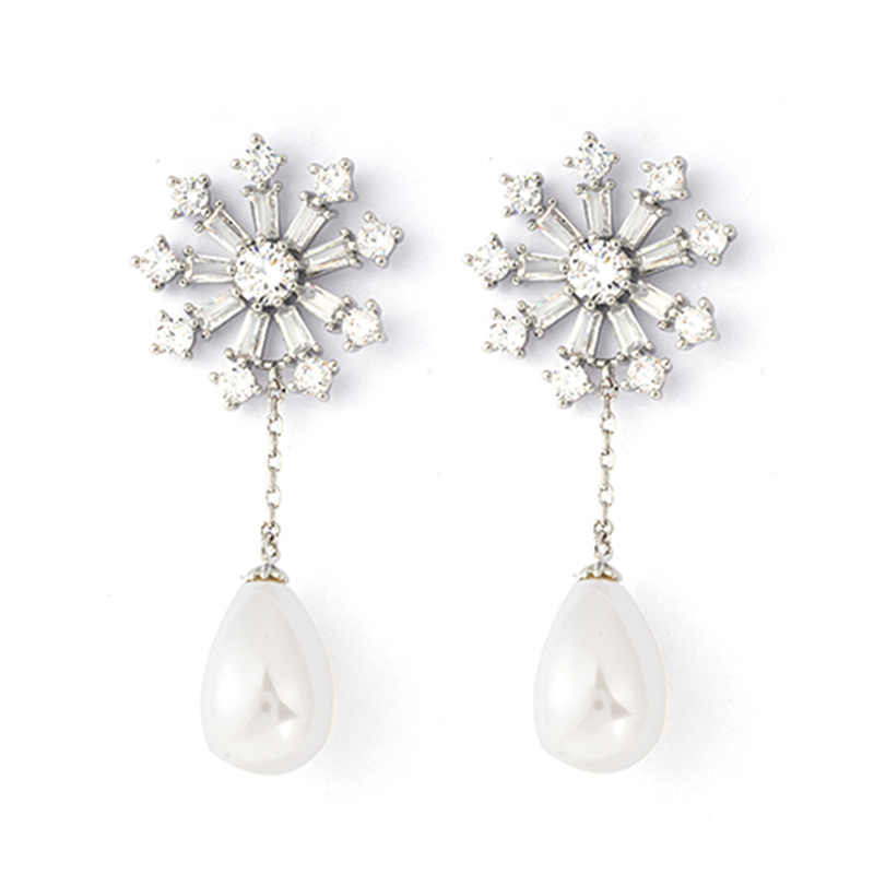 Teardrop Pearl Earrings $2.79-3.32