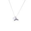 Mermaid Tail Pearl Charm Necklace