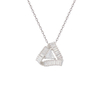 White Cz Charm Necklace