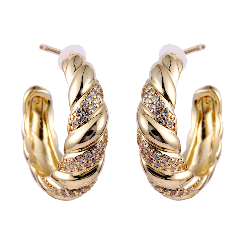 Twisted Hoop Earrings in Stock $1.0-1.5