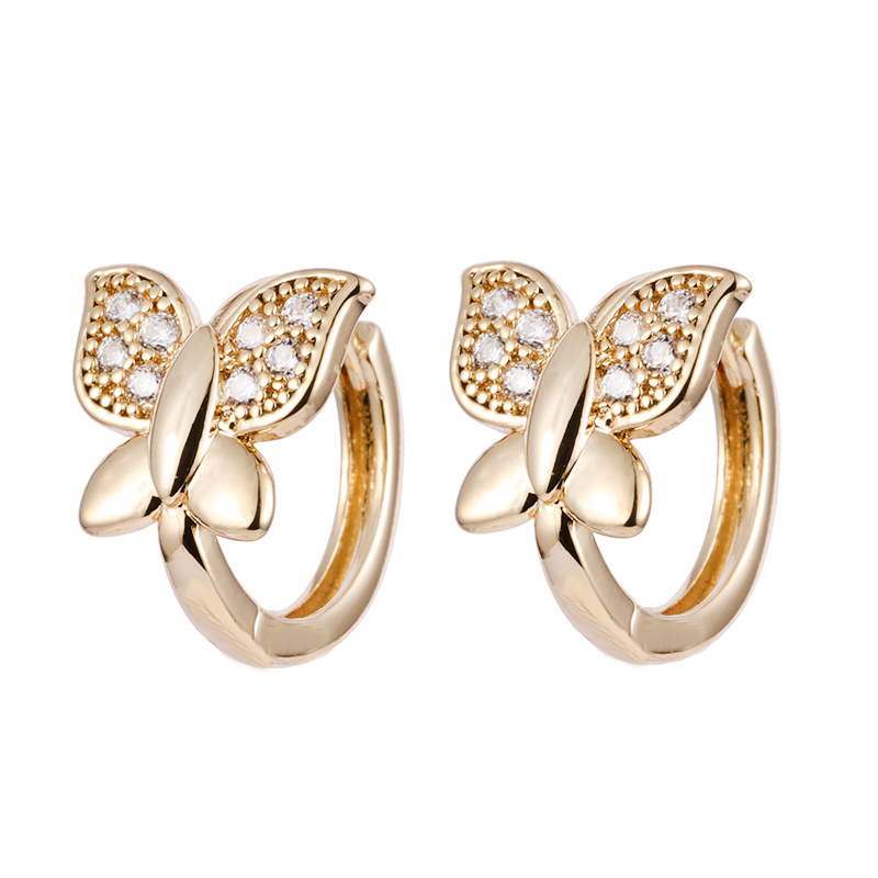 Butterfly Hoop Earrings in Stock $0.5-1.0