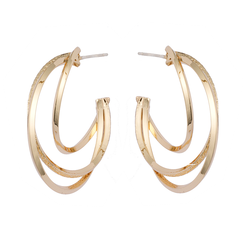 Fashion Plain Hoop Earrings$0.6~1.1
