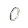 Black Glass Crystal Ring 