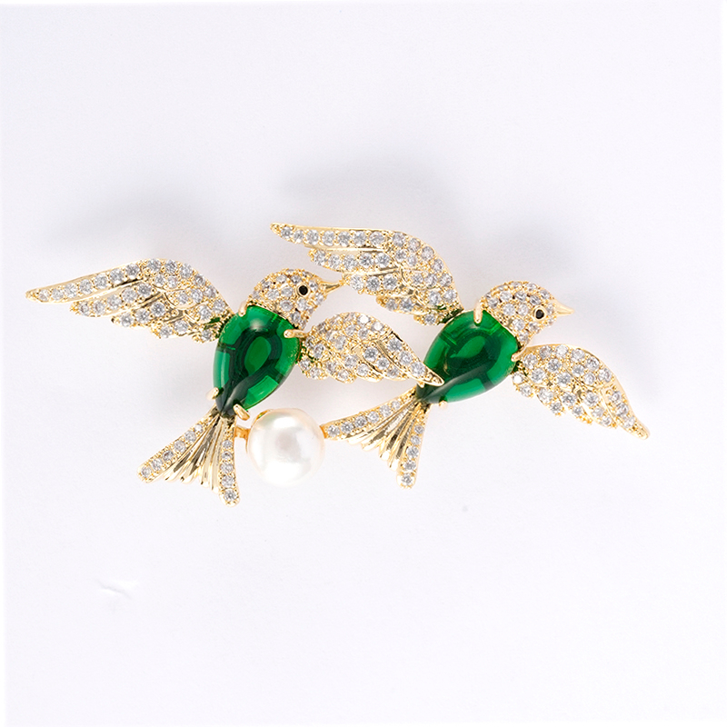 Bird Brooch Multicolour $5.0-5.5