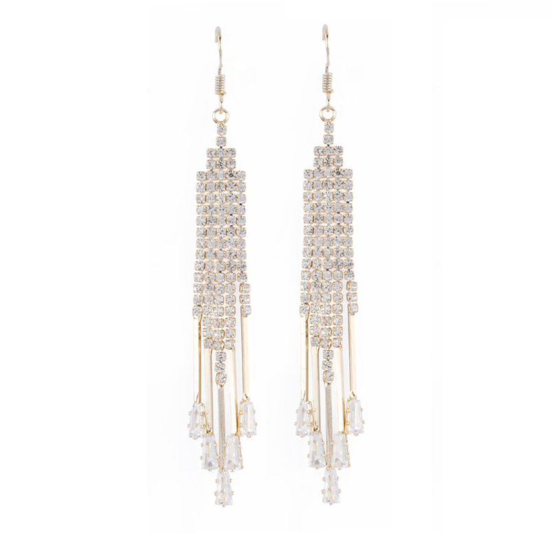 Fashion tassel earring with gold color for sales $1.0--$1.2