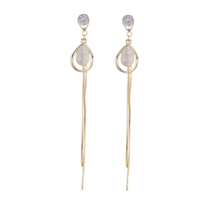 Earring with gold color chain for sales $1.0--$1.2