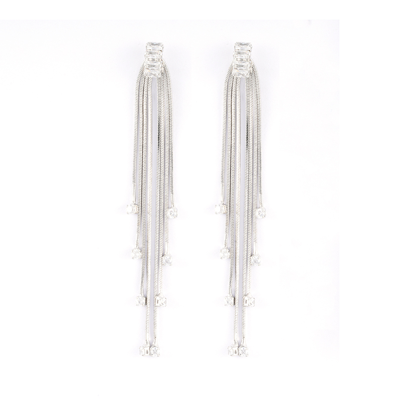 Brass tassel earring with chain for sales $1.0--$1.5