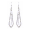 Brass tassel earring with cz chain for sales $1.0--$1.2