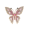 Butterfly Brooch Gradient Pink Color $7.5-8.0